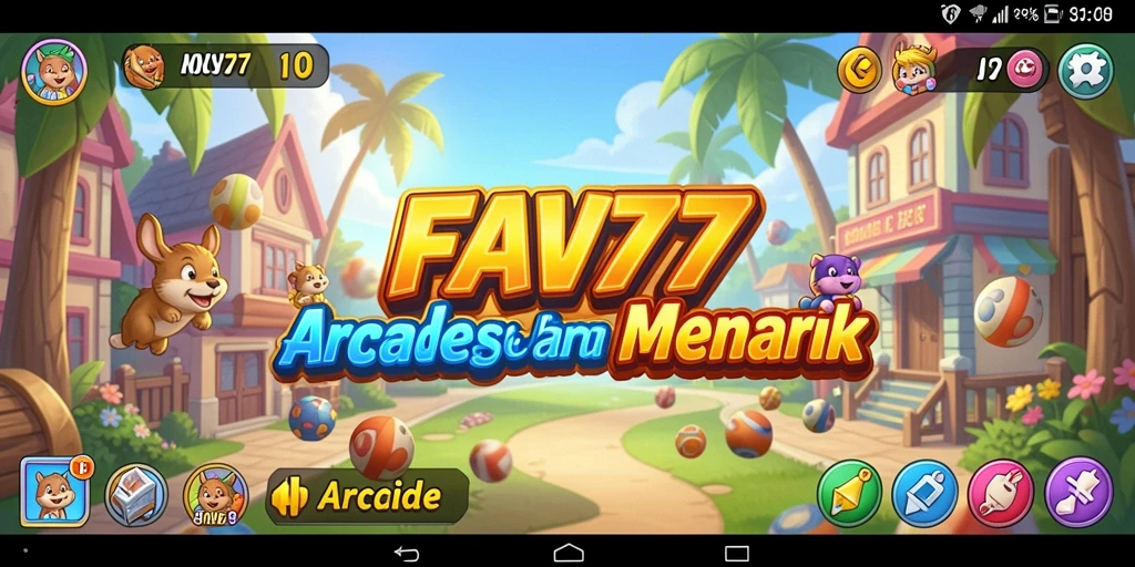 Tampilan antarmuka FAV77 dengan level penuh tantangan.
