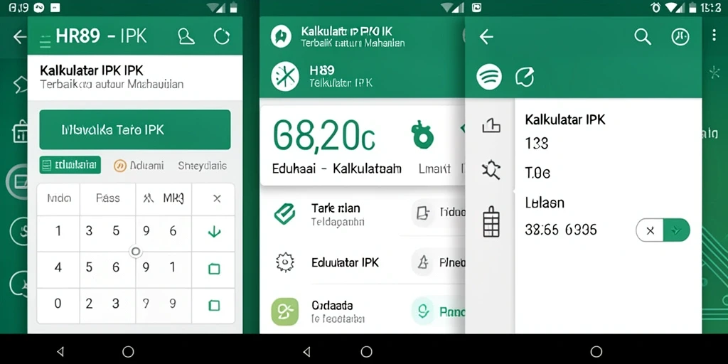 Antarmuka HR89 yang intuitif untuk Kalkulator IPK.