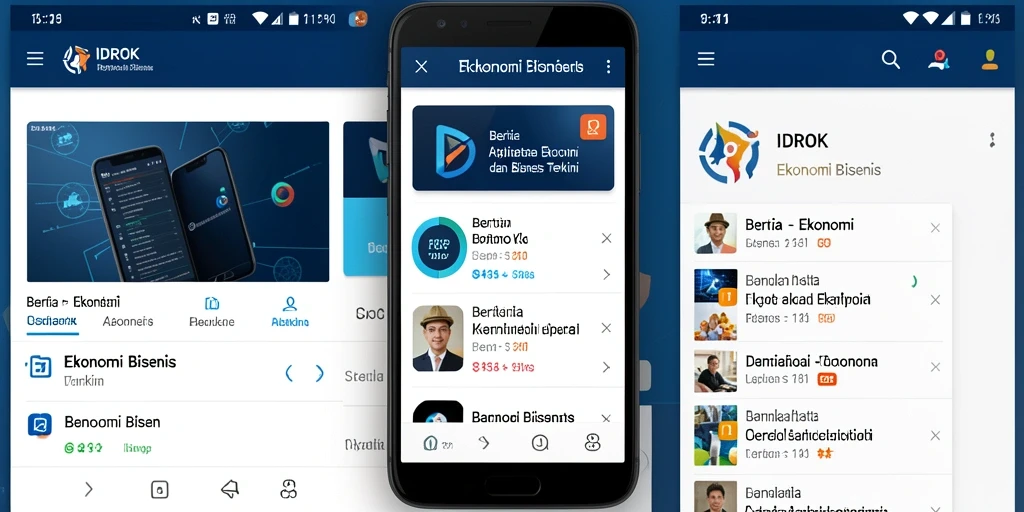 Tampilan aplikasi IDROK yang modern dan informatif.