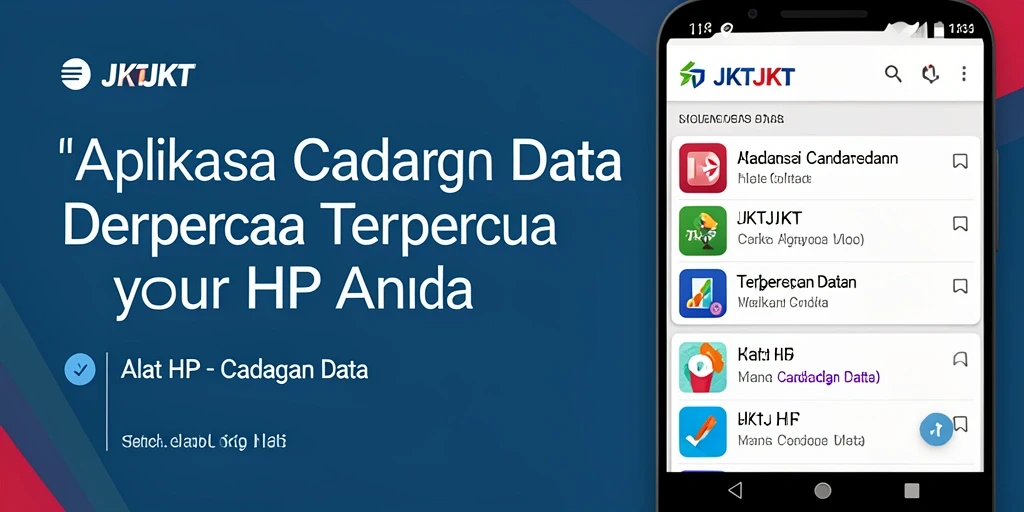 Tampilan antarmuka JKTJKT untuk cadangan data yang praktis.