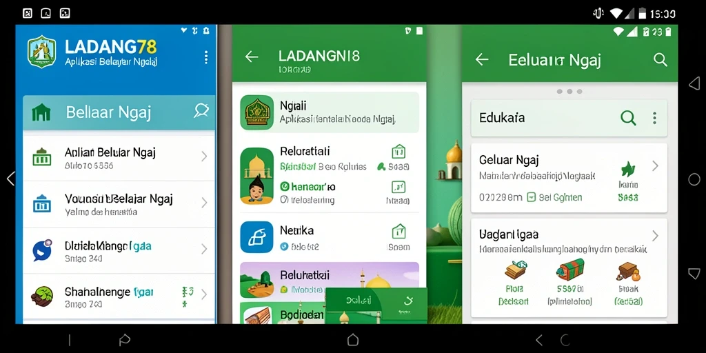 Antarmuka RAMAH pengguna untuk belajar ngaji dengan mudah.