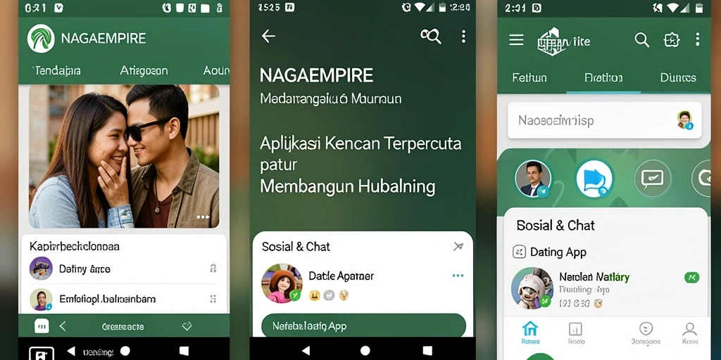 Antarmuka pengguna NAGAEMPIRE yang menarik dan fungsional.