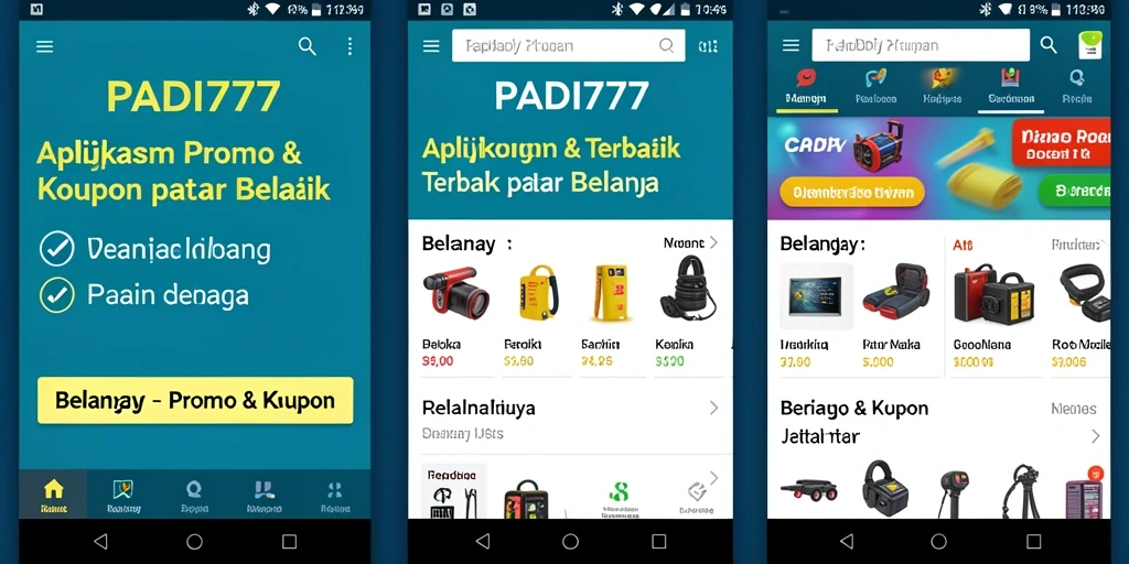 Tampilan antarmuka PADI777 dengan berbagai promo menarik.