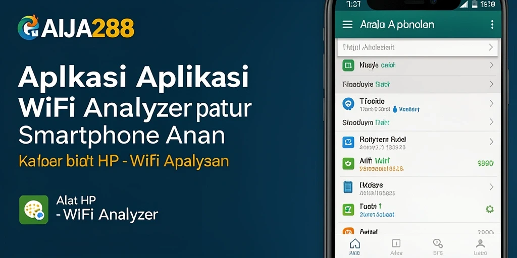 Tangkapan layar RAJA288 menunjukkan antarmuka aplikasi WiFi Analyzer yang informatif dan mudah digunakan.